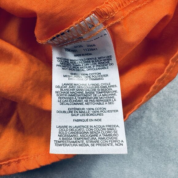 Columbia PFG Clemson Tigers Large Orange Short Sleeve Button Vented Embroidered - Picture 16 of 16